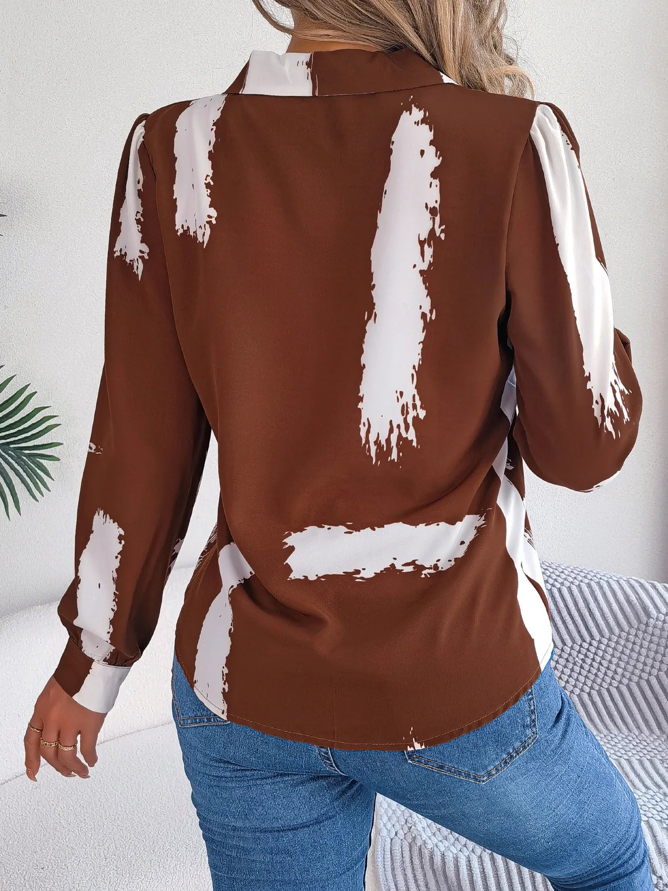 Collar Long Sleeve  Shirt