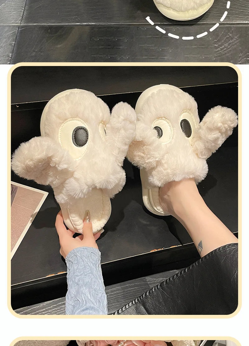 Warm Cotton Slippers for Women