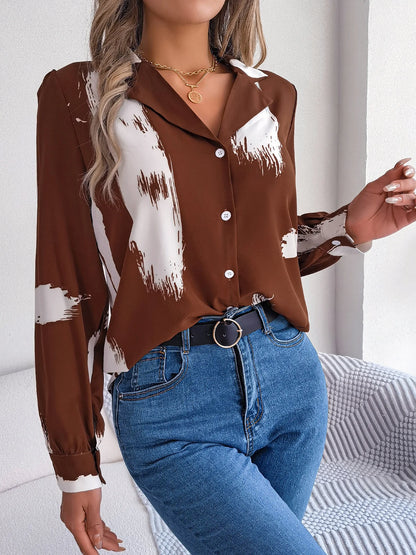 Collar Long Sleeve  Shirt