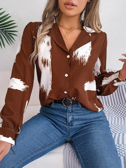 Collar Long Sleeve  Shirt