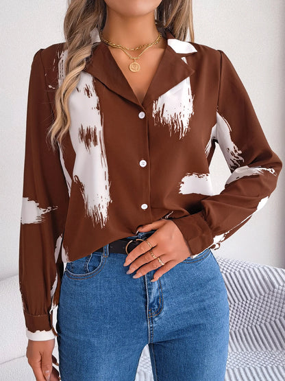 Collar Long Sleeve  Shirt