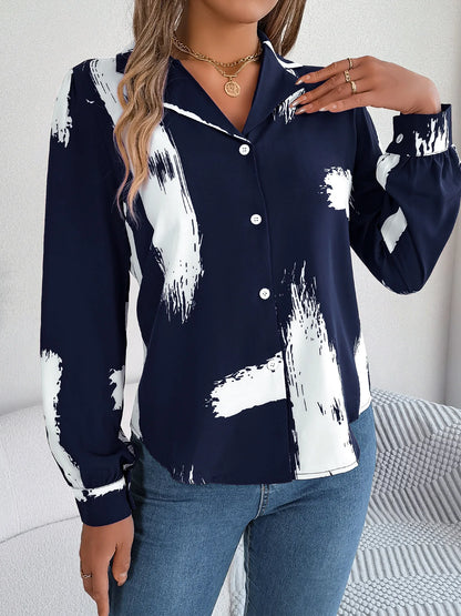 Collar Long Sleeve  Shirt