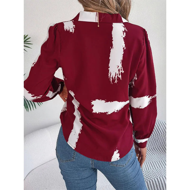 Collar Long Sleeve  Shirt