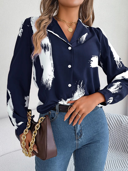 Collar Long Sleeve  Shirt