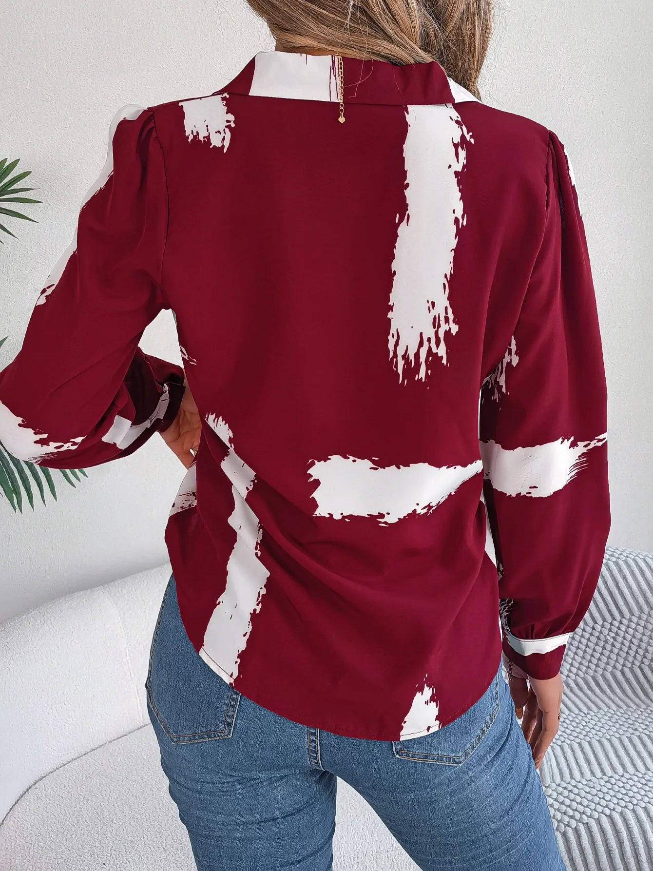 Collar Long Sleeve  Shirt