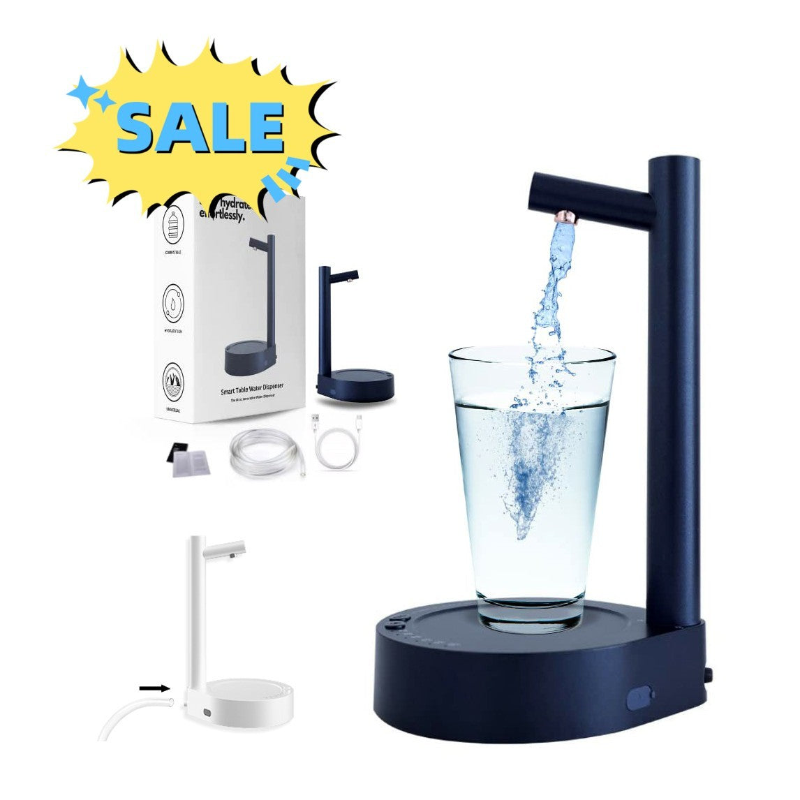 Water Bottle Dispenser Rechargeable